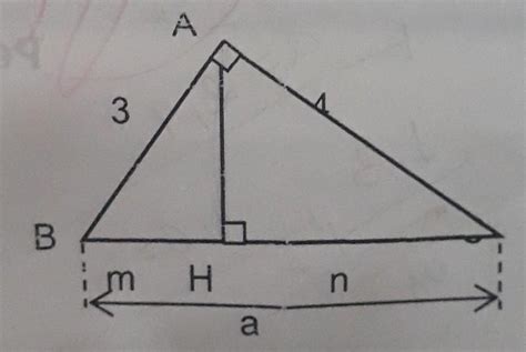 5 Determine As Medidas A H M E N No Triângulo Retângulo Abc A Seguir