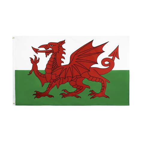 Johnin Hanging 90X150cm Red Dragon Wales Cymru Flag Flags Flags Wales