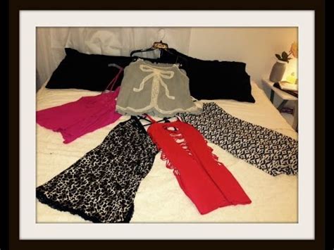 Lingerie Sleepwear Haul Try On Youtube