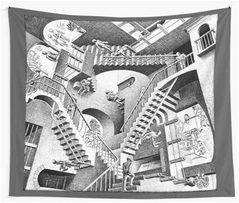 Escher Staircases Tapestry In Currier Museum Of Art Escher