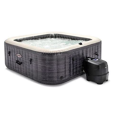 INTEX PureSpa Person Greystone Deluxe Inflatable Hot Tub