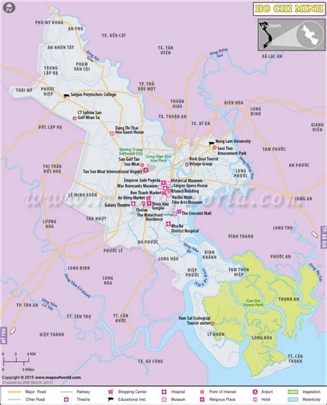 Ho Chi Minh Map, Google Map of Ho Chi Minh City, Vietnam