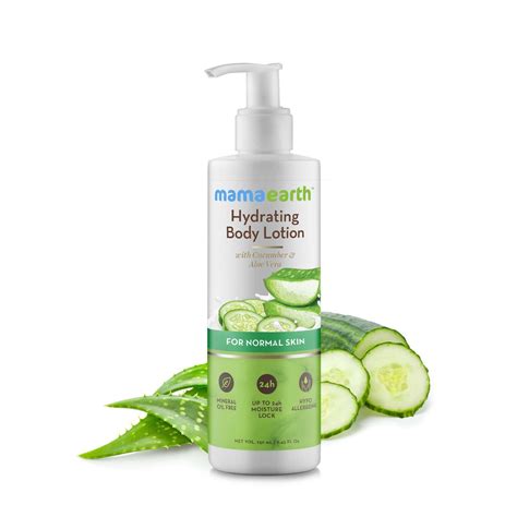 Mamaearth Hydrating Natural Body Lotion With Cucumber And Aloe Vera For