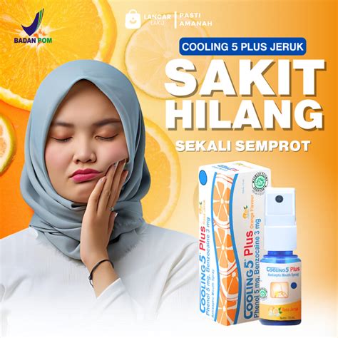 Jual Cooling 5 Plus Obat Sakit Gigi Berlubang Nyeri Linu Gusi Bengkak