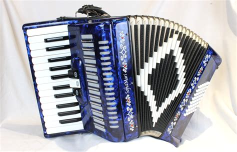 Blue Decorated Sofia Mari Piano Accordion Mm