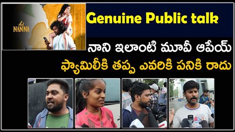 Nani Hi Nanna Genuine Public Talk Nani Mrunal Thakur