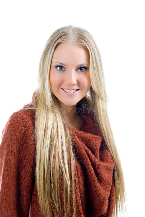 Het Portret Van De Manier Van Mooi Blonde Meisje Stock Afbeelding Image Of Sensueel Mooi