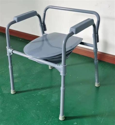 Wheelchair Commode Folding Aluminum Plastic Shower Commode Toilet Chair