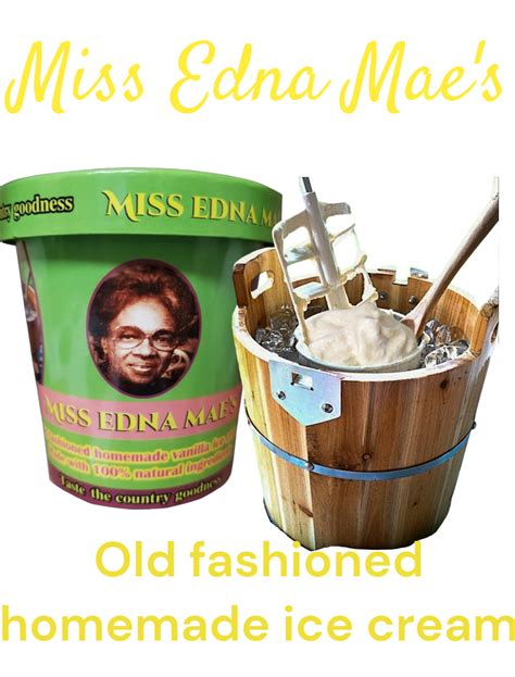 Home Made Ice Cream Creamy Vanilla Bean Miss Edna Mae S