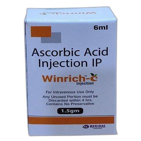 Winrich C Ascorbic Acid Injection Ip Ml At Box In Hyderabad