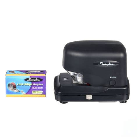 SWINGLINE Electric Stapler: 30 Sheet Capacity, 1/4 to 3/4 in, Black, 8 ...