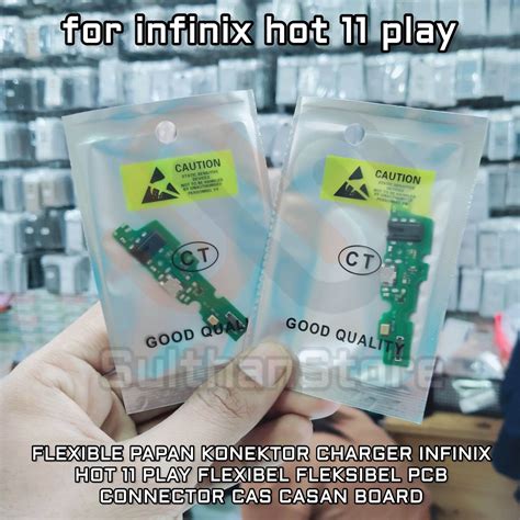 FLEXIBLE KONEKTOR CHARGER INFINIX HOT 11 PLAY FLEXIBEL FLEKSIBEL PCB PAPAN CONNECTOR CAS CASAN