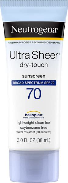 Neutrogena Ultra Sheer Dry Touch Солнцезащитный крем SPF 70 ...