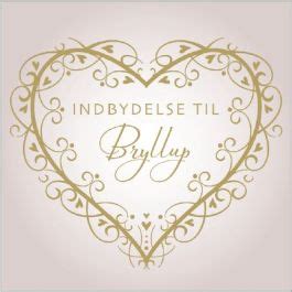 Indbydelser Blonde Hjerte Stk