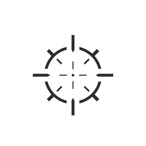 crosshair isolated  white