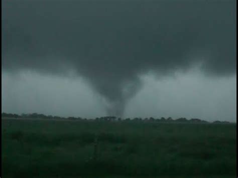 Monster Rain Wrapped Wedge Tornado SW Of Brandon TX May 10 2015