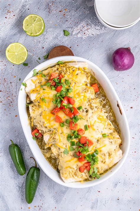 Chicken Enchiladas With Green Sauce The Bewitchin Kitchen