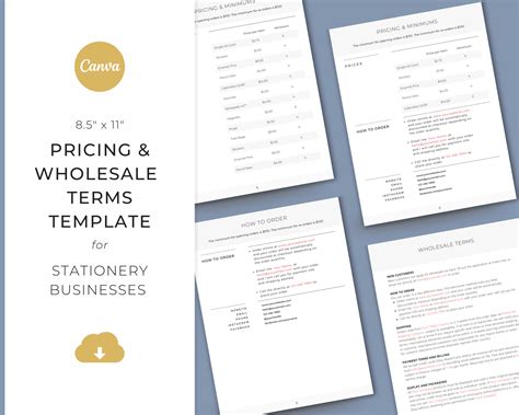 Wholesale Price List Template
