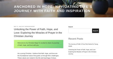 Unlocking the Power of Faith, Hope, and Love: Exploring the Miracles of ...