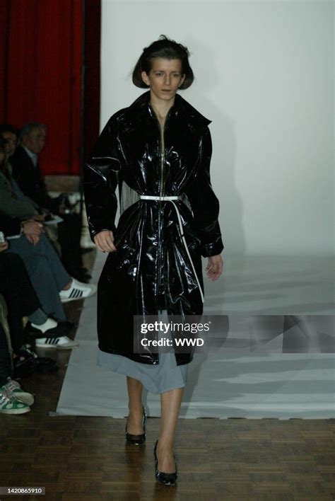 A model walks down the runway at the Fall 2004 Ann-Sofie Back show in ...