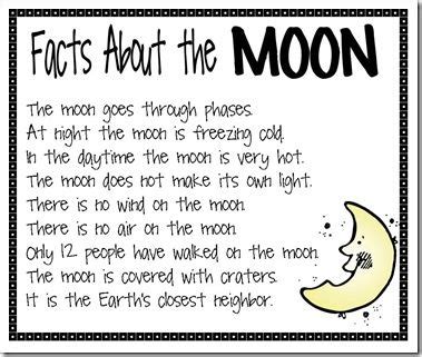 Moon Facts | Space preschool, Space theme preschool, Space lessons