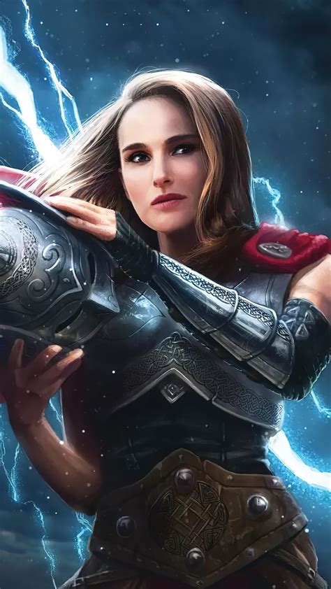 Lady Thor Jane Foster Thor Love 4k 1461h Wallpaper Iphone Phone