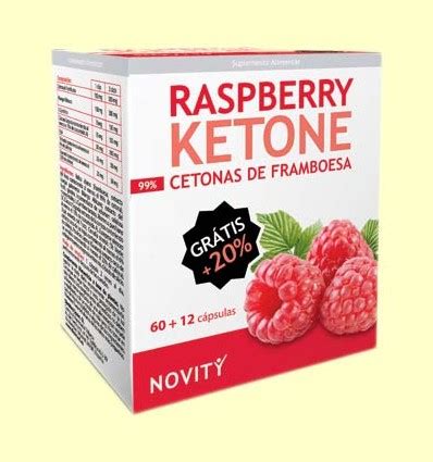 Cetonas de Frambuesa Raspberry Ketone Novity 72 cápsulas