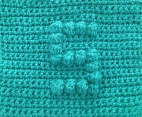 How To Crochet A Square With Bobble Stitch Chart Letter S Bobble