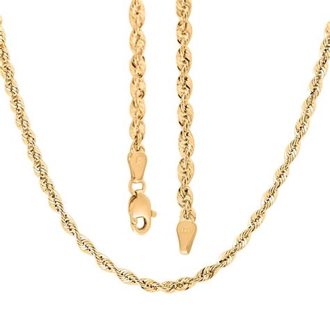 Buy 10k Yellow Gold 3mm Palma Chain Necklace 20 Inches 8 20 Grams At Shoplc