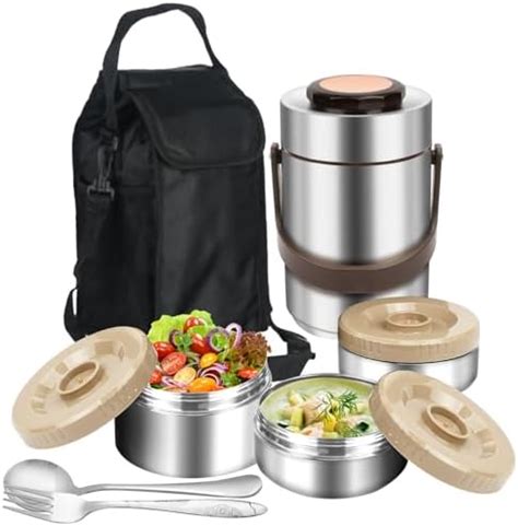 Amazon Baffect Oz Thermos For Hot Food Container Hours Layer Stackable Food Thermal