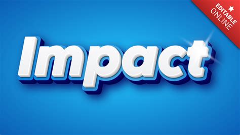 impact text effect generator