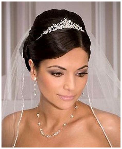 79 Popular Long Hair Wedding Hairstyles With Veil And Tiara Trend This