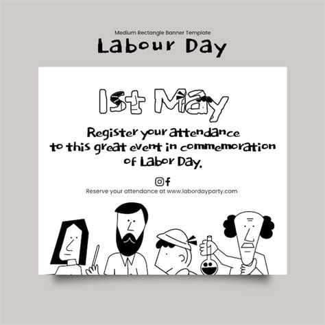 Conception Du Modèle Du Jour Du Travail Psd Gratuite