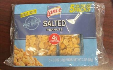 Lance Salted Peanuts 17 G Nutrition Information Innit