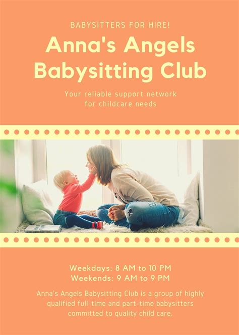 Babysitting Flyer Free Template