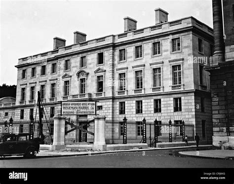 The new American Embassy in Paris, 1933 Stock Photo, Royalty Free Image ...