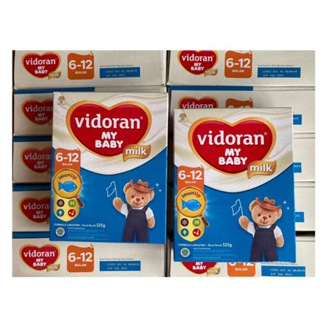 Jual TERMURAH Vidoran My Baby Susu Formula Bayi 6 12 Bulan 125 Gr