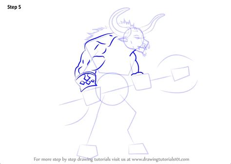 Learn How To Draw A Minotaur Greek Mythology Step By Step Drawing