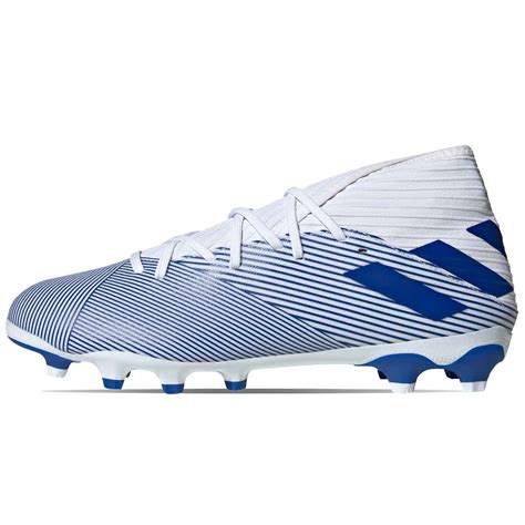 Botas Adidas Nemeziz Mg Azules Blancas Futbolmania