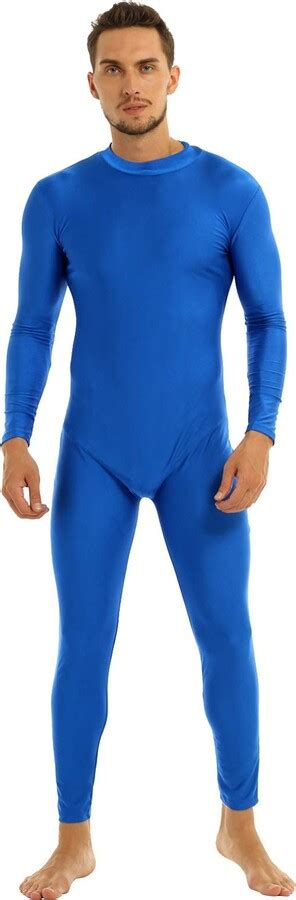 Nimiya Men S One Piece Tight Full Body Suit Long Sleeve Dance Leotard