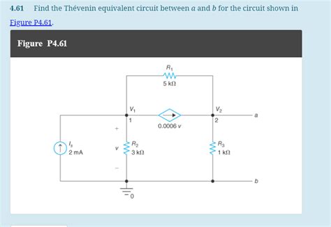 Find The Th Venin Equivalent Circuit Between Chegg