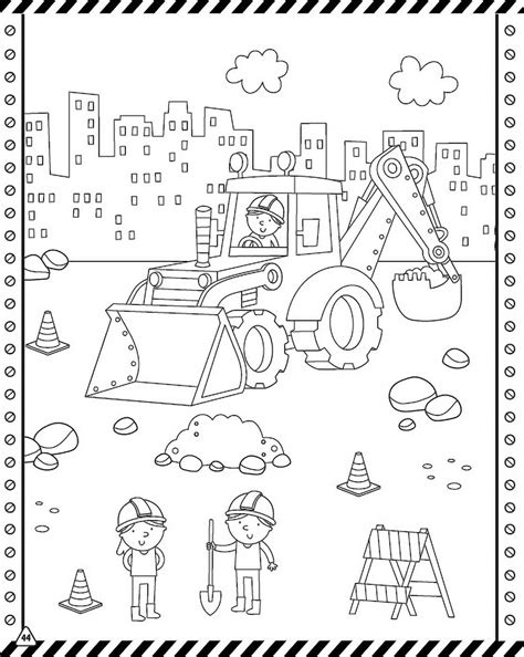 Trucks And Diggers Sticker Art And Coloring Book By Gareth Williams
