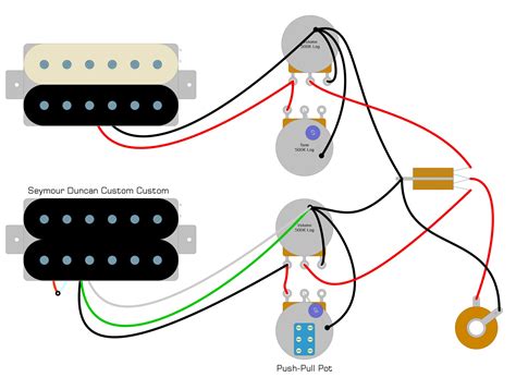 Seymour Duncan Custom Custom Wiring Diagram - Humbucker Soup