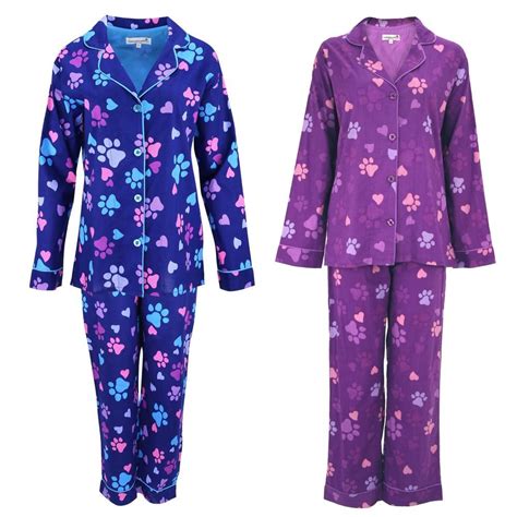 Purplepawsandheartslightweightpajamasetattheanimalrescuesite