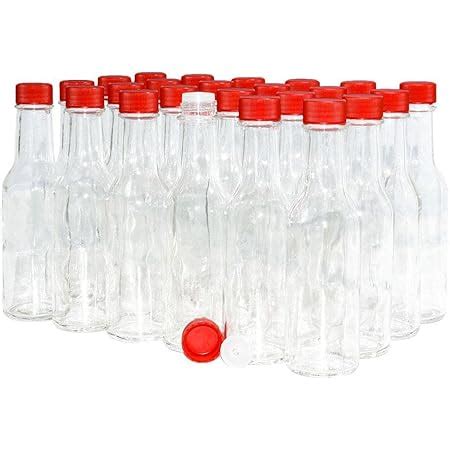 Amazon Nicebottles Hot Sauce Bottles With Red Caps Shrink Bands Oz Case Of Home