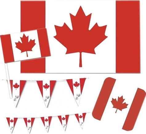 Feestartikelen Canada Versiering Pakket Canada Landen Thema Decoratie