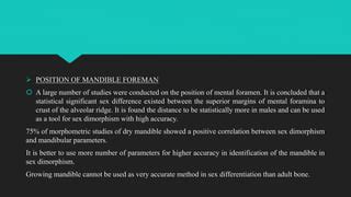 Sex Determination From Skull And Mandible Pptx