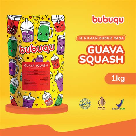 Jual Bubuqu Powder Drink Guava Squash Bubuk Minuman Jambu Biji Kg