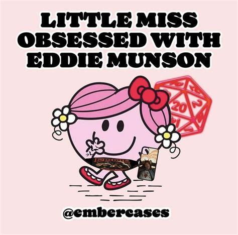 An Image Of A Cartoon Character With The Words Little Miss Obsesed With Eddie Musson