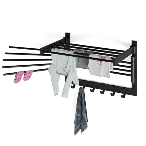 Brightmaison Bgt Wash Clothes Drying Rack Wall Mount Laundry Room